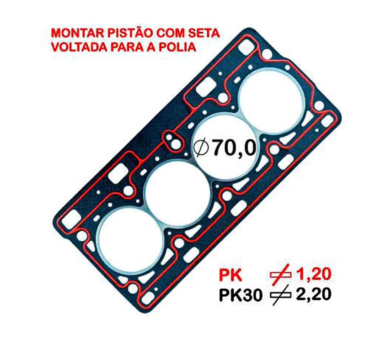 JUNTA CABECOTE FIBRA KANGOO / LOGAN 1.0